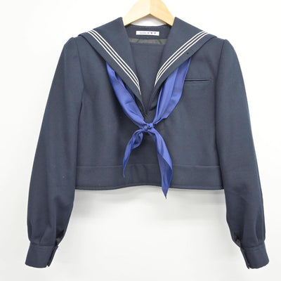 【中古】福岡県 折尾愛真高等学校 女子制服 5点（セーラー服・ニット・ジャンパースカート）sf026867