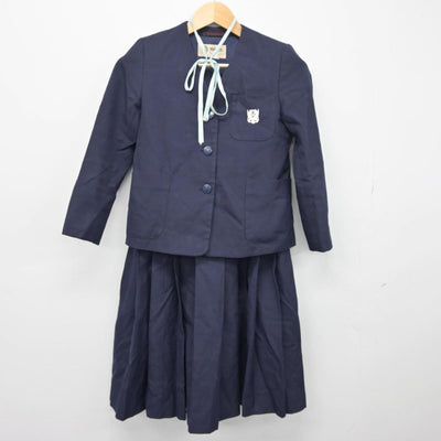 【中古】東京都 篠崎第二中学校 女子制服 3点（ブレザー・ジャンパースカート）sf026872