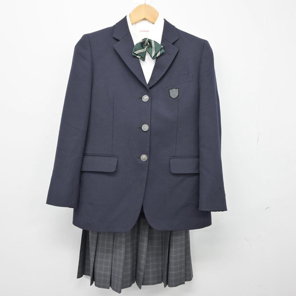 【中古】香川県 香川中央高等学校 女子制服 4点（ブレザー・シャツ・スカート）sf026875