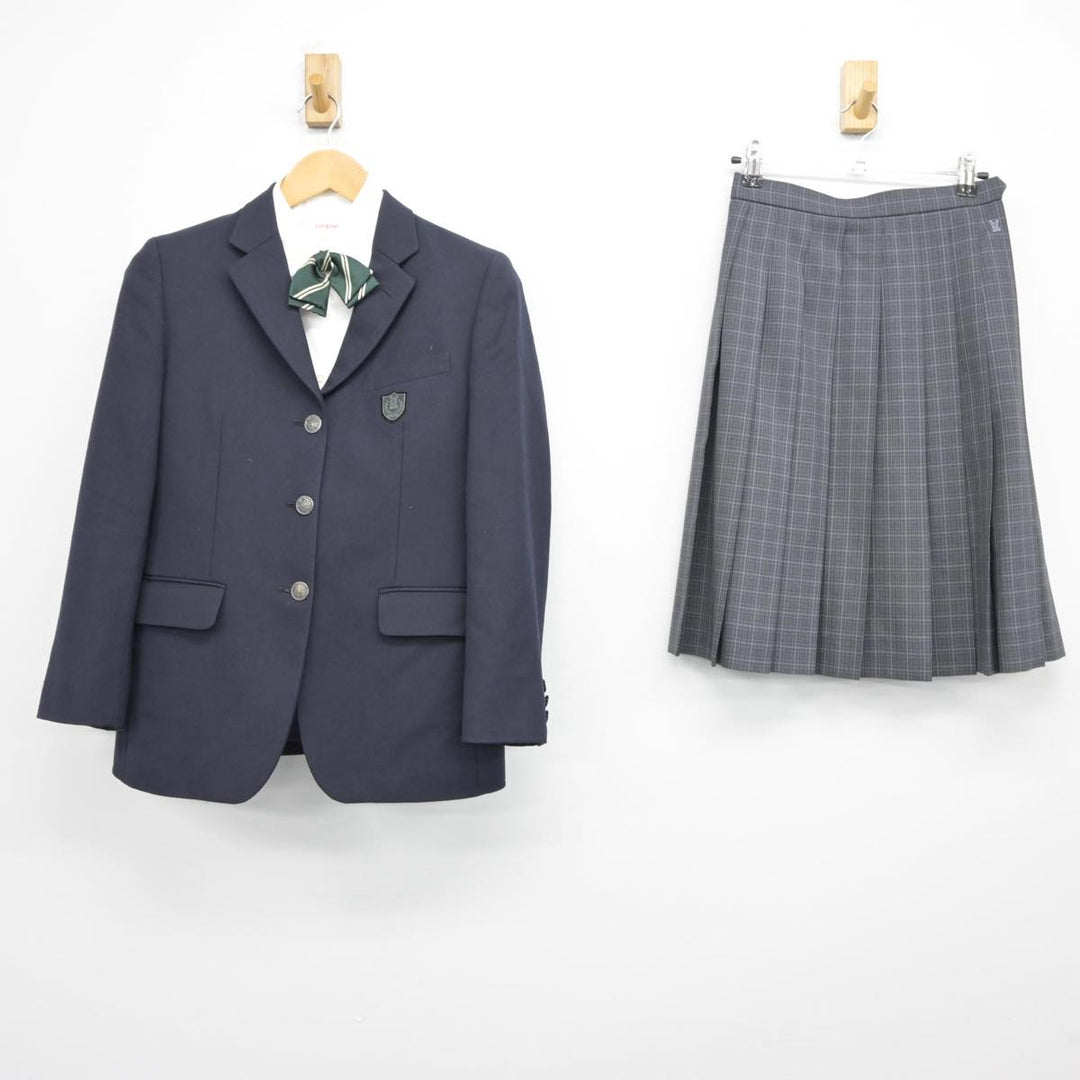 【中古】香川県 香川中央高等学校 女子制服 4点（ブレザー・シャツ・スカート）sf026875