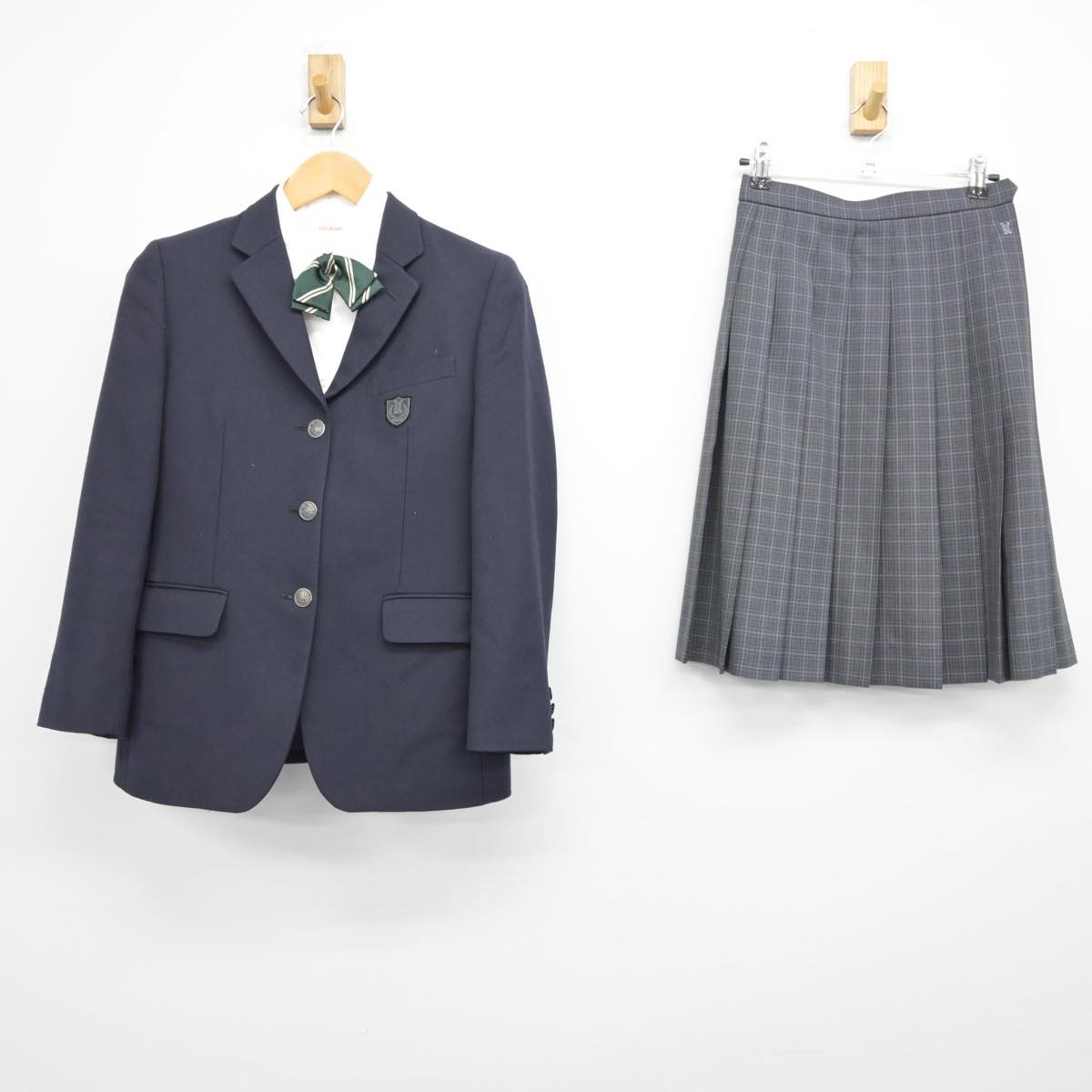 中古制服】香川県 香川中央高等学校 女子制服 4点（ブレザー・シャツ