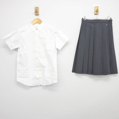 【中古】香川県 香川中央高等学校 女子制服 2点（シャツ・スカート）sf026878