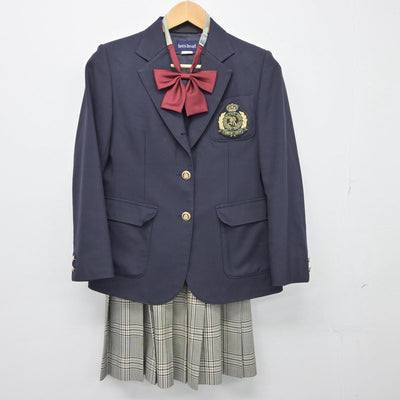 【中古】東京都 国士舘高等学校 女子制服 3点（ブレザー・スカート）sf026891