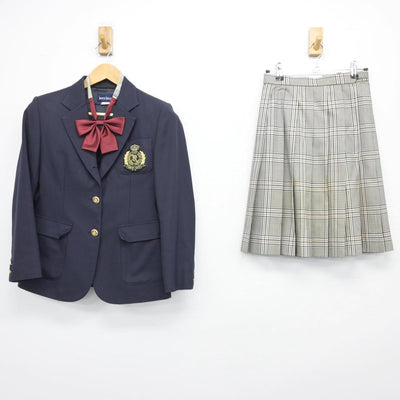 【中古】東京都 国士舘高等学校 女子制服 3点（ブレザー・スカート）sf026891