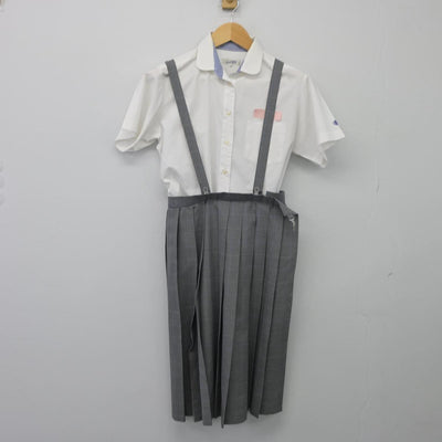 【中古】宮崎県 大淀中学校 女子制服 2点（シャツ・スカート）sf026904