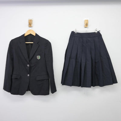 【中古】大阪府 盾津中学校 女子制服 3点（ブレザー・スカート）sf026914