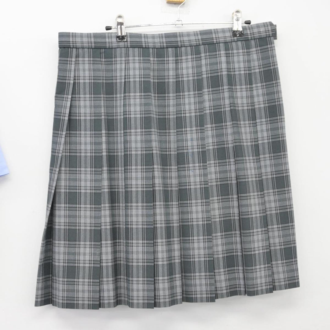 【中古】東京都 杉並総合高等学校 女子制服 4点（シャツ・ニットベスト・スカート）sf026925