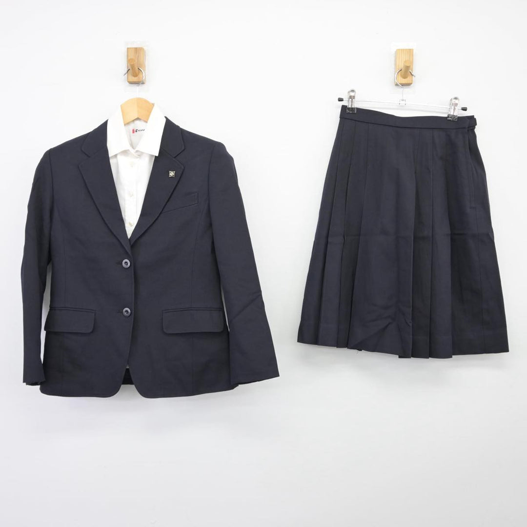 【中古】福岡県 筑紫丘高等学校 女子制服 4点（ブレザー・シャツ・スカート）sf026941