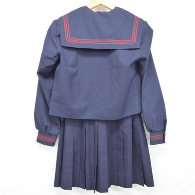 【中古】三重県 赤目中学校 女子制服 3点（セーラー服・スカート）sf026961