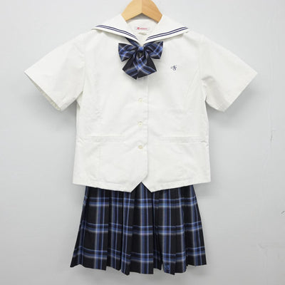 【中古】三重県 青峰高等学校 女子制服 3点（セーラー服・スカート）sf026964