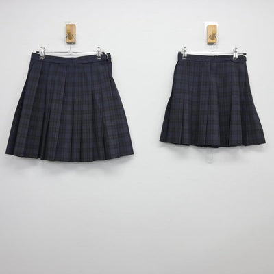 【中古】千葉県 幕張総合高等学校 女子制服 2点（スカート・スカート）sf026968