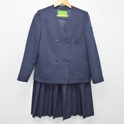 【中古】岩手県 江釣子中学校 女子制服 2点（ブレザー・スカート）sf026970