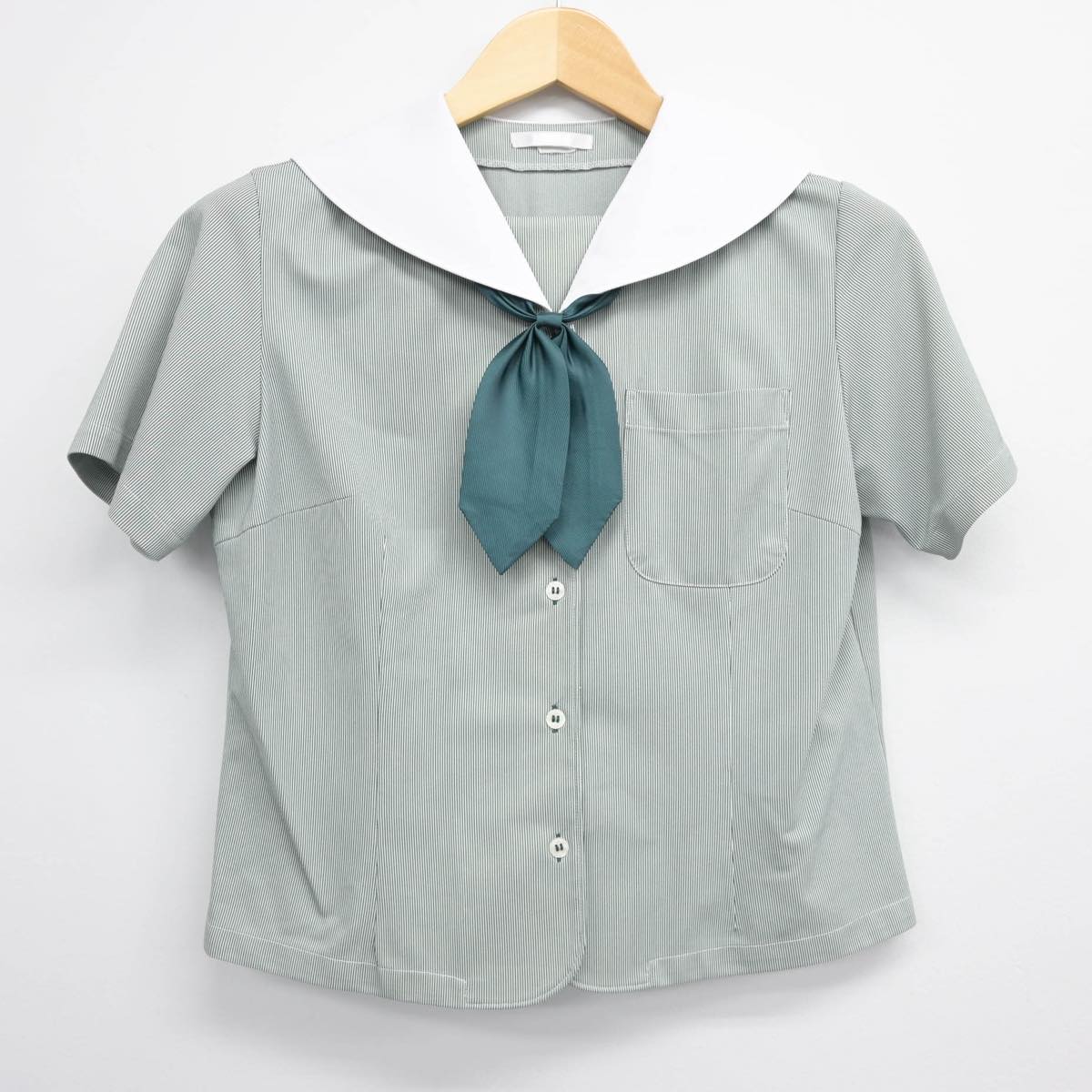 【中古】熊本県 松橋高等学校 女子制服 3点（セーラー服・スカート）sf026987