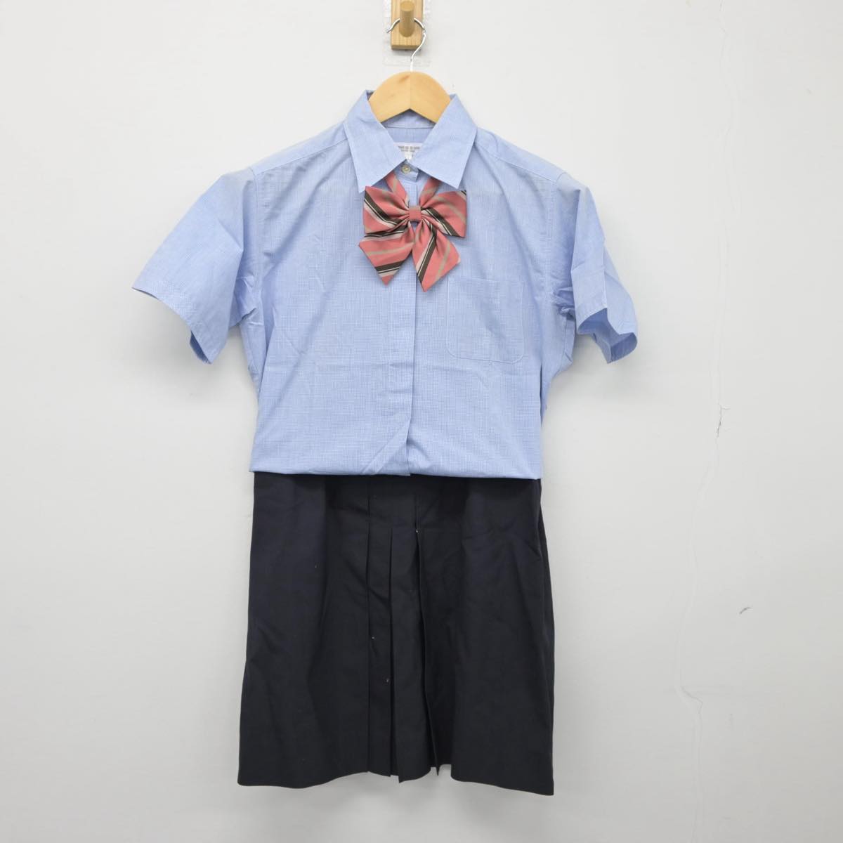 【中古】福島県 福島高等学校 女子制服 3点（シャツ・スカート）sf026996