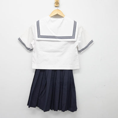 【中古】徳島県 城東中学校 女子制服 2点（セーラー服・スカート）sf027005