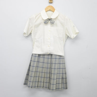 【中古】東京都 日本大学第二高等学校 女子制服 3点（シャツ・スカート）sf027013