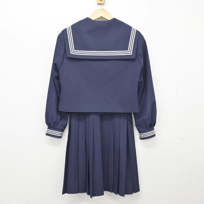 【中古】山形県 寒河江陵南中学校 女子制服 3点（セーラー服・スカート）sf027025