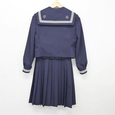 【中古】千葉県 星久喜中学校 女子制服 3点（セーラー服・スカート）sf027030