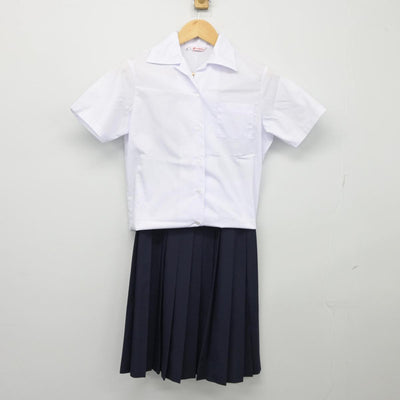 【中古】千葉県 星久喜中学校 女子制服 3点（シャツ・スカート）sf027031