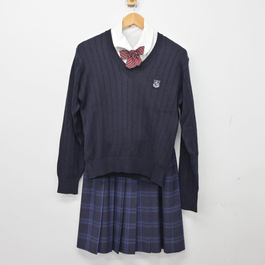 【中古制服】静岡県 加藤学園高等学校 女子制服 5点（ブレザー・ニット・シャツ・スカート）sf027040【リサイクル学生服】 | 中古制服通販パレイド