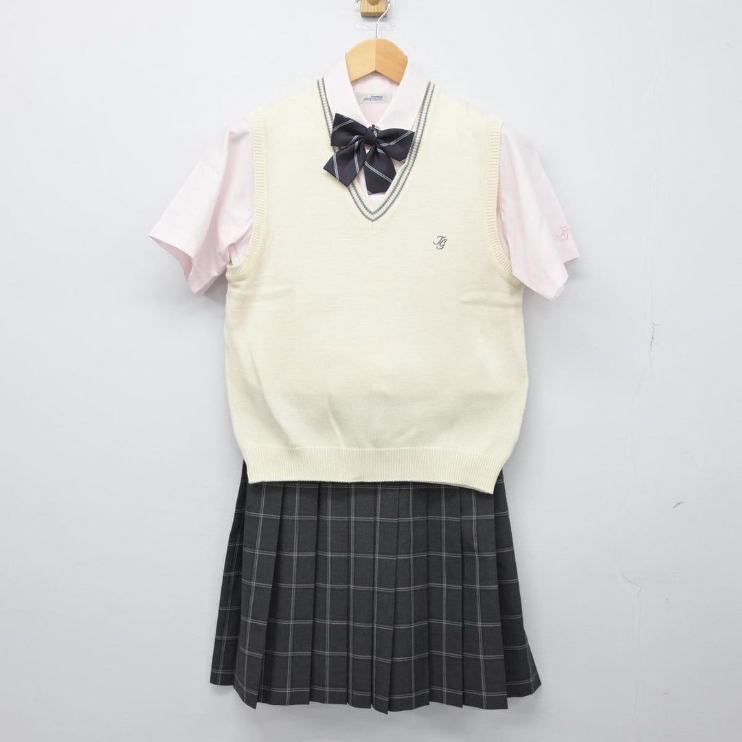 【中古制服】茨城県 大成女子高等学校 女子制服 4点（ニットベスト・シャツ・スカート）sf027043【リサイクル学生服】 | 中古制服通販パレイド