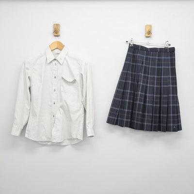 【中古】愛知県 山田高等学校 女子制服 4点（ブレザー・シャツ・スカート）sf027051