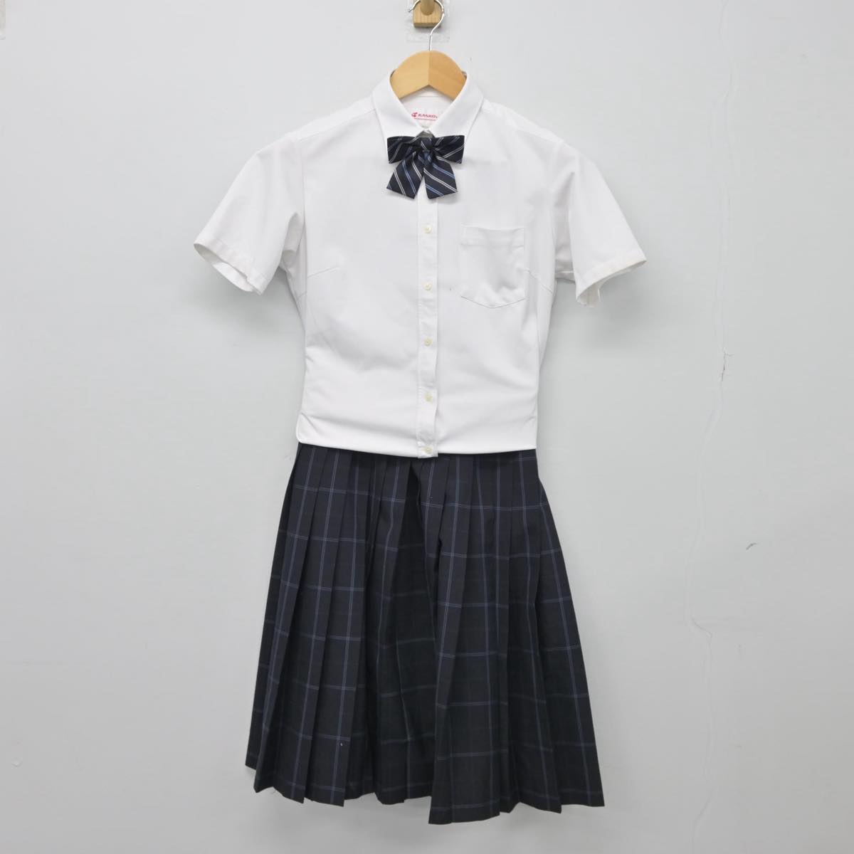 【中古】愛知県 西陵高等学校 女子制服 3点（シャツ・スカート）sf027054