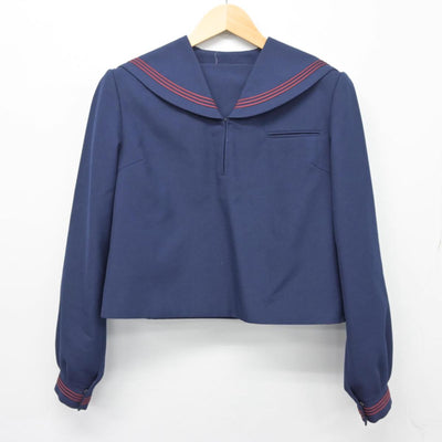 【中古】岩手県 岩手町立川口中学校 女子制服 2点（セーラー服・スカート）sf027059