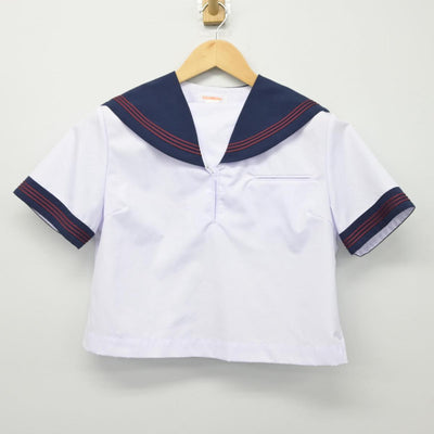 【中古】岩手県 岩手町立川口中学校 女子制服 2点（セーラー服）sf027061