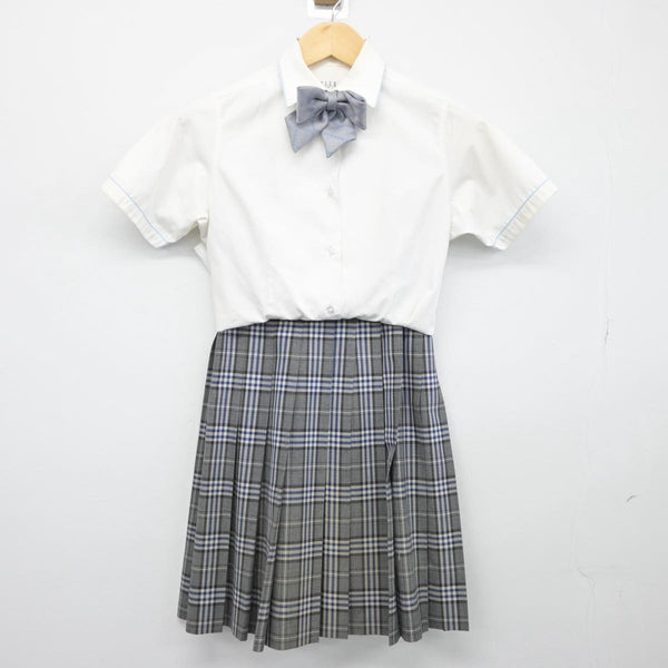 中古制服】愛知県 至学館高等学校 女子制服 4点（シャツ・スカート