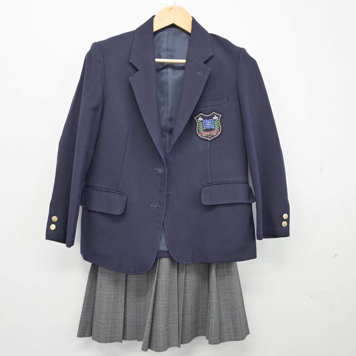 【中古】東京都 国立第一中学校 女子制服 2点（ブレザー・スカート）sf027089