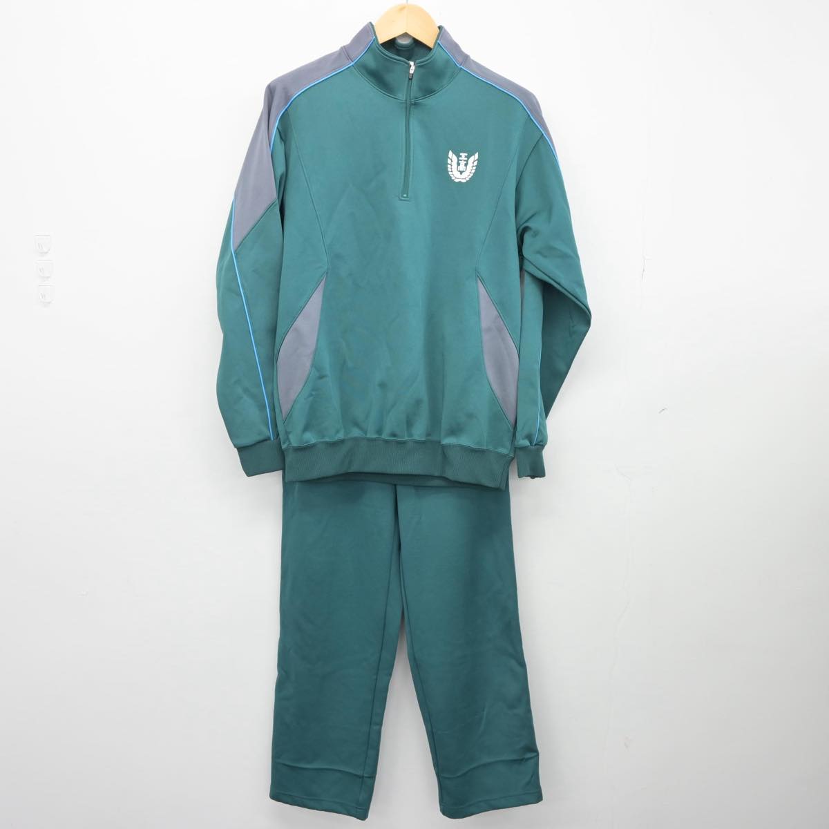 【中古】熊本県 八代工業高等学校 男子制服 2点（ジャージ 上・ジャージ 下）sf027094