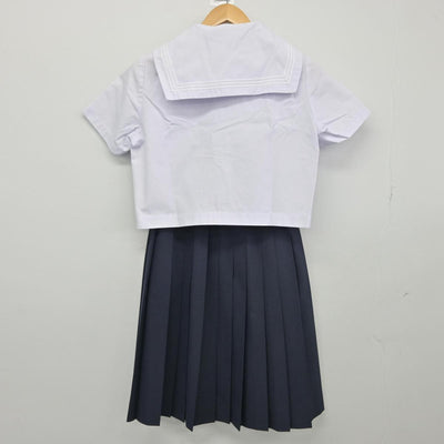 【中古】兵庫県 志方中学校 女子制服 4点（セーラー服・スカート）sf027104