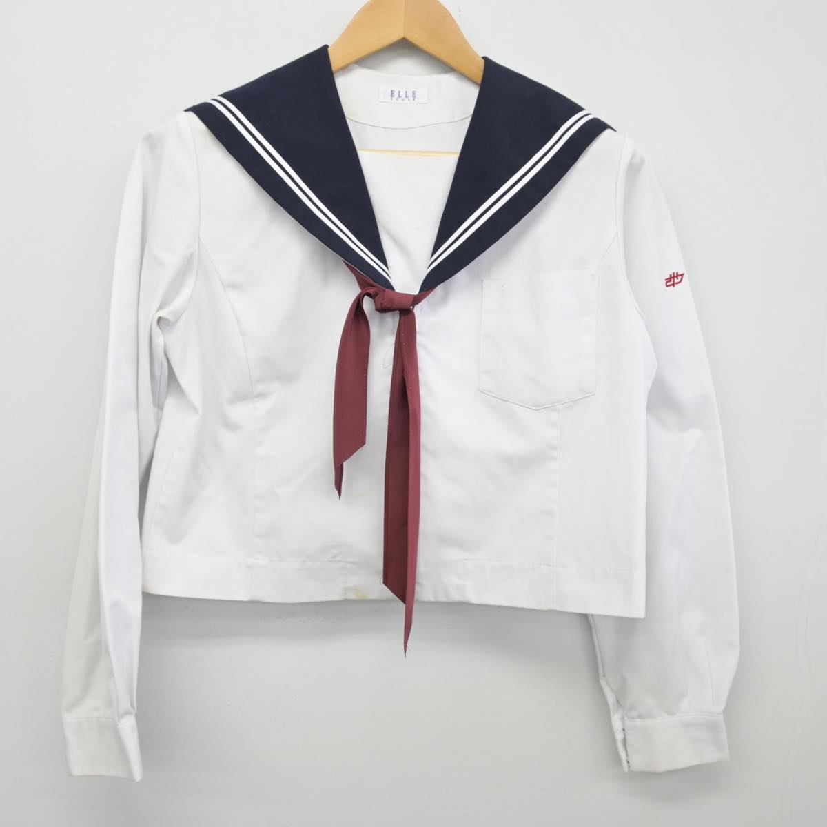 【中古】愛知県 佐屋中学校 女子制服 2点（セーラー服）sf027106