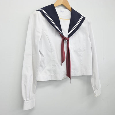 【中古】愛知県 佐屋中学校 女子制服 2点（セーラー服）sf027106