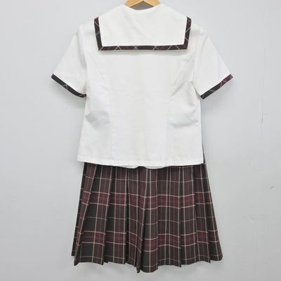 【中古】愛知県 清林館高等学校 女子制服 3点（セーラー服・スカート）sf027110