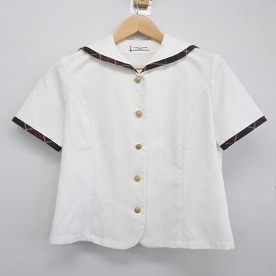 【中古】愛知県 清林館高等学校 女子制服 2点（セーラー服・ニットベスト）sf027111