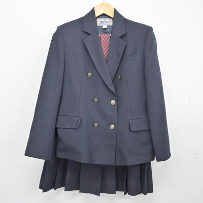 【中古】神奈川県 横須賀工業高等学校 女子制服 4点（ブレザー・ニット・スカート）sf027122