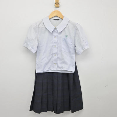 【中古】熊本県 熊本国府高等学校 女子制服 3点（ベスト・シャツ・スカート）sf027127