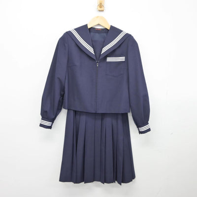 【中古】静岡県 田子浦中学校 女子制服 2点（セーラー服・スカート）sf027128