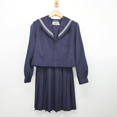 【中古】岐阜県 城南中学校 女子制服 2点（セーラー服・スカート）sf027136