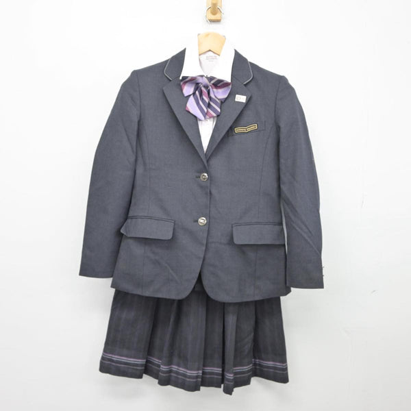 【中古】熊本県 八代東高等学校 女子制服 5点（ブレザー・シャツ 