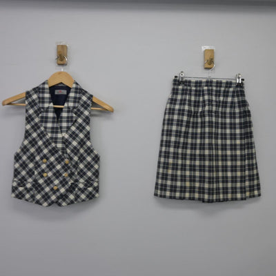 【中古】東京都 淑徳巣鴨高等学校 女子制服 2点（ベスト・スカート）sf027192