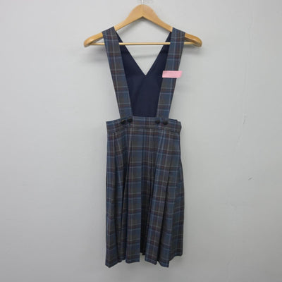 【中古】福岡県 春日北中学校 女子制服 3点（シャツ・ジャンパースカート）sf027194