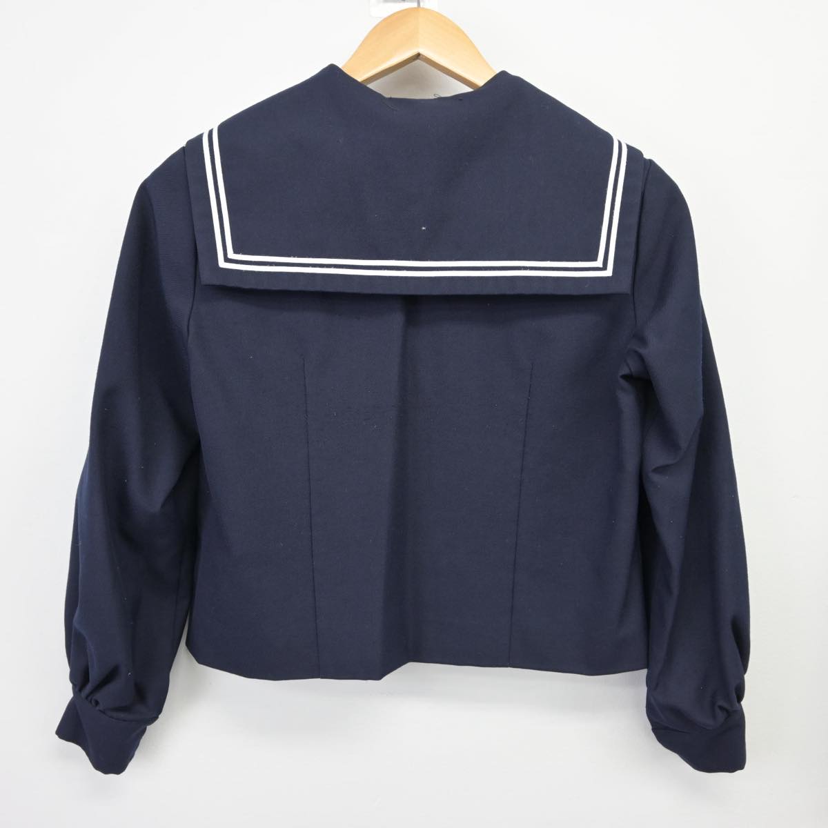 【中古】福島県 蓬莱中学校 女子制服 3点（セーラー服・スカート）sf027210