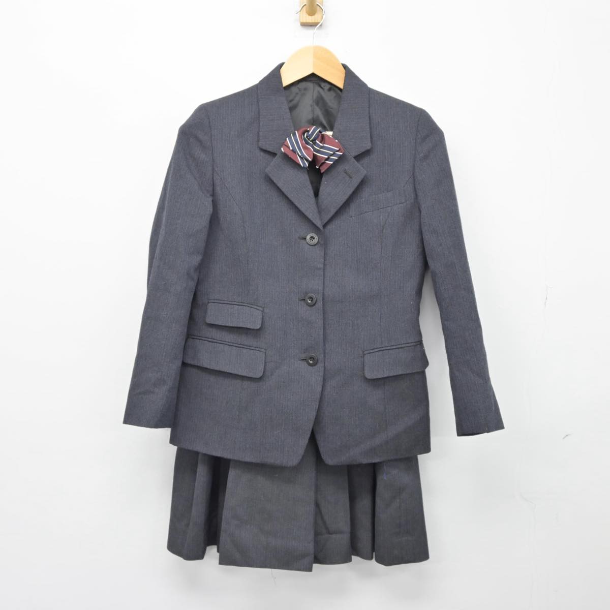 【中古】神奈川県 アレセイア湘南高等学校 女子制服 4点（ブレザー・ニット・スカート）sf027219