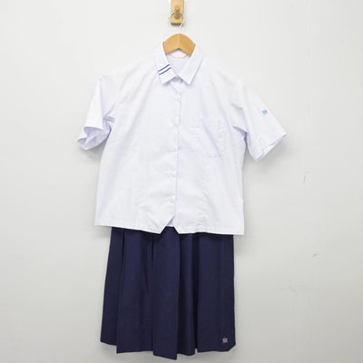 【中古】愛知県 瀬戸高等学校 女子制服 2点（シャツ・スカート）sf027222