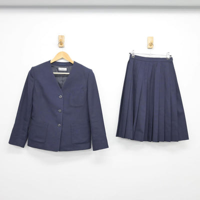 【中古】北海道 石山中学校 女子制服 2点（ブレザー・スカート）sf027225