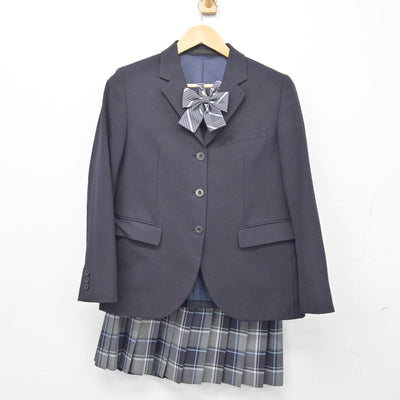 【中古】北海道 札幌啓北商業高等学校 女子制服 4点（ブレザー・スカート）sf027227