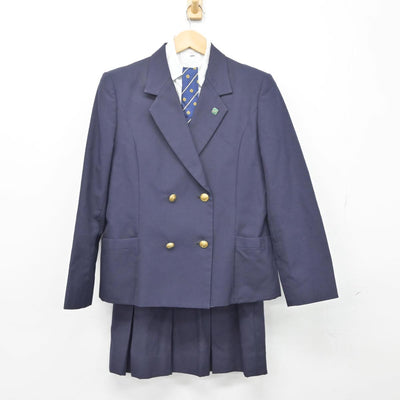 【中古】神奈川県 七里ガ浜高等学校 女子制服 4点（ブレザー・シャツ・スカート）sf027240